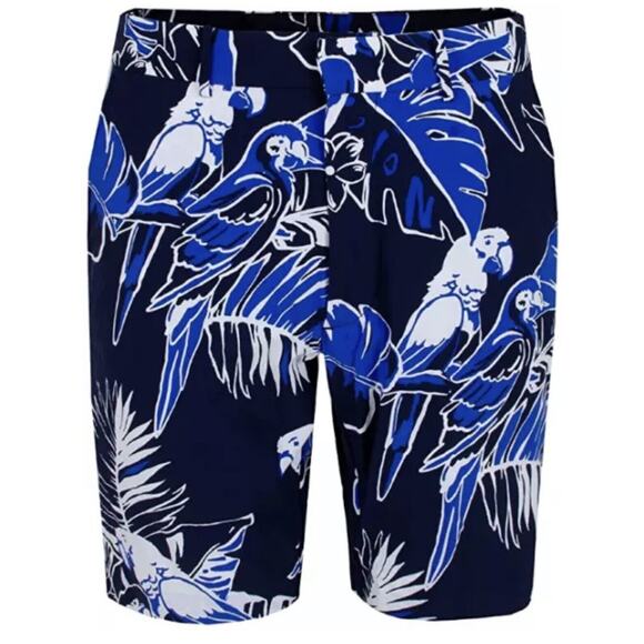 Ralph Lauren Polo RRL PGA Tiger Golf Shorts Blue Parrot MENS 35 Fast Ship NEW
